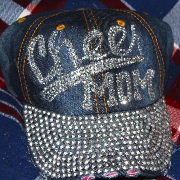 Cheer Mom Bedazzled Hat - Picture 1 of 1